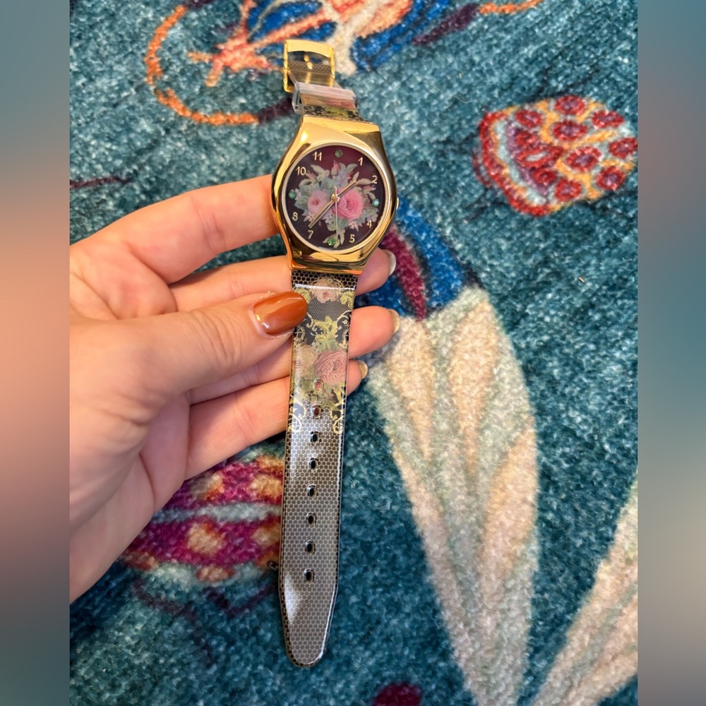 Michal Negrin Elegant Black Watch with box